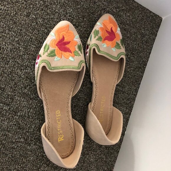 Restricted Brand Suede Slip-into Flats - Picture 2 of 3